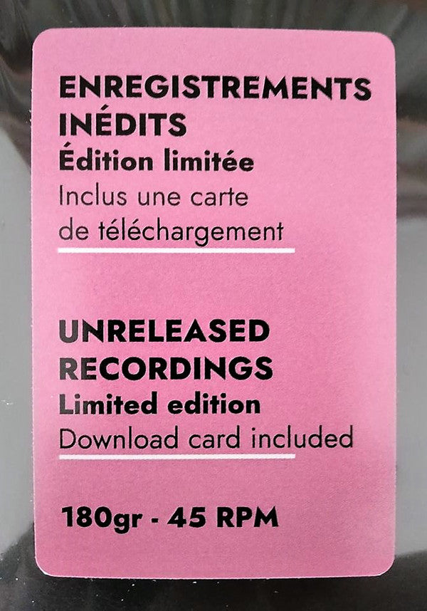 SERGE GAINSBOURG - A LA MAISON DE RADIO (12" EP) VINYL