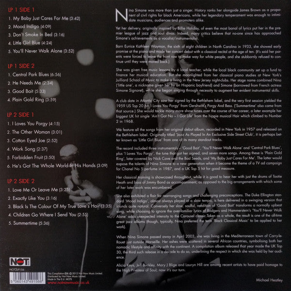 NINA SIMONE - MY BABY JUST CARES FOR ME (2LP) VINYL