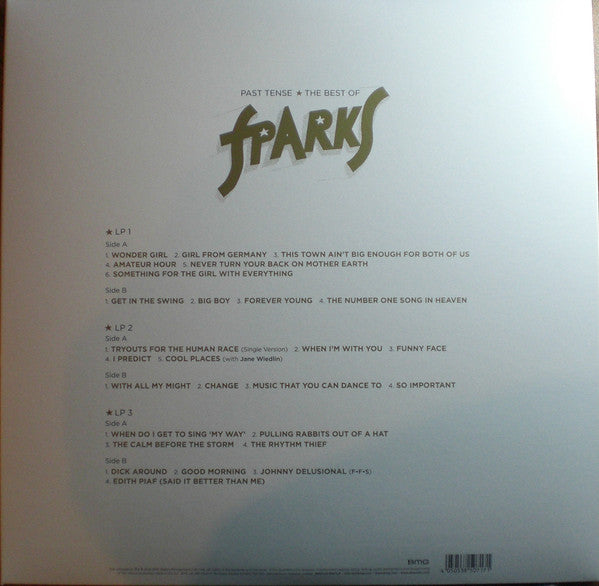 SPARKS - PAST TENSE: THE BEST OF (3LP) VINYL