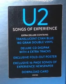 U2 - SONGS OF EXPERIENCE (TRANSLUCENT BLUE 2LP/CD) VINYL BOX SET
