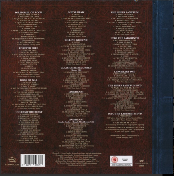 SAXON - SOLID BOOK OF ROCK (11CD/3DVD) BOX SET – GrevilleRecords SAXON - SOLID BOOK OF ROCK (11CD/3DVD) BOX SET – GrevilleRecords