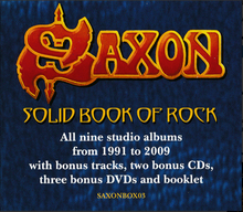 Load image into Gallery viewer, SAXON - SOLID BOOK OF ROCK (11CD/3DVD) BOX SET

