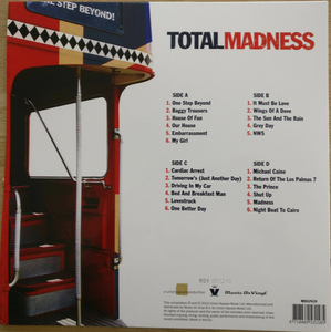 MADNESS - TOTAL MADNESS: ALL THE GREATEST HITS & MORE (RED COLOURED 2LP) VINYL