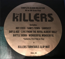 Load image into Gallery viewer, KILLERS - THE KILLERS COMPLETE ALBUM COLLECTION (CLEAR 10LP) VINYL + SLIPMAT BOX SET
