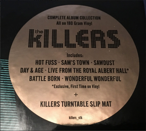 KILLERS - THE KILLERS COMPLETE ALBUM COLLECTION (CLEAR 10LP) VINYL + SLIPMAT BOX SET