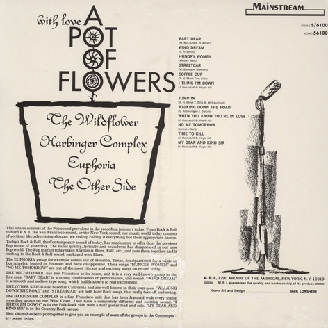 VARIOUS ARTISTS - WITH LOVE - A POT OF FLOWERS VINYL