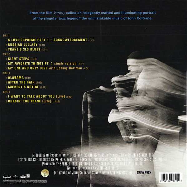 JOHN COLTRANE - CHASING TRANE: THE JOHN COLTRANE DOCUMENTARY SOUNDTRACK (2LP) VINYL