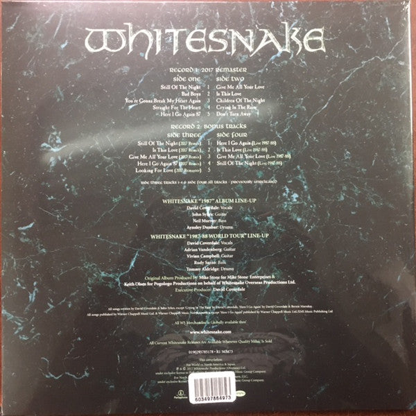 WHITESNAKE - 1987 (2LP) VINYL