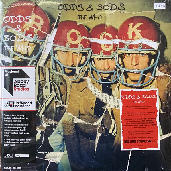 WHO - ODDS & SODS (RED/YELLOW COLOURED 2LP) VINYL RSD 2020 (USED VINYL  M- M-)