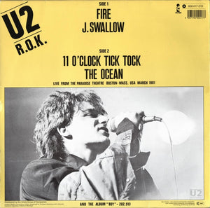 U2 - FIRE (MAXI SINGLE 12") (USED VINYL 1981 GERMAN EX/EX+)