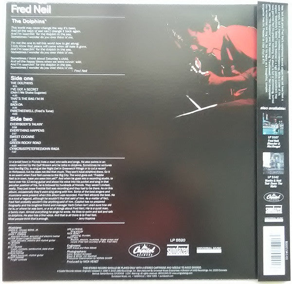 FRED NEIL - FRED NEIL (CLEAR) VINYL