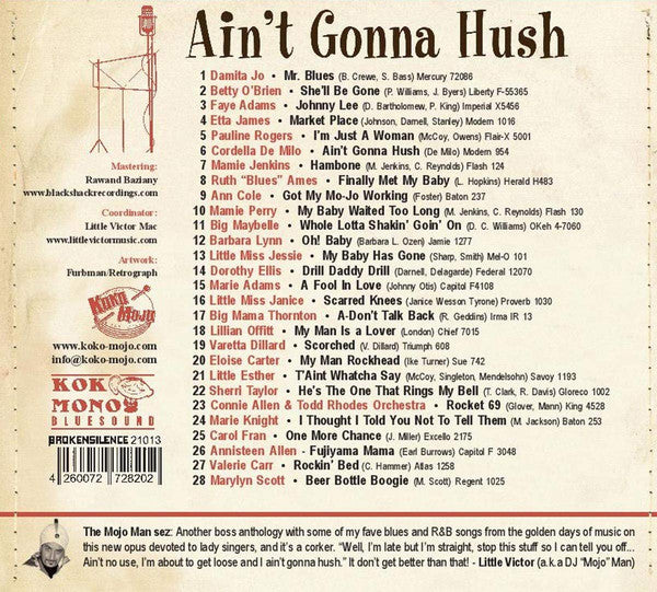 VARIOUS - AIN'T GONNA HUSH AND MAKE SOME GOOD GIRLS BAD CD