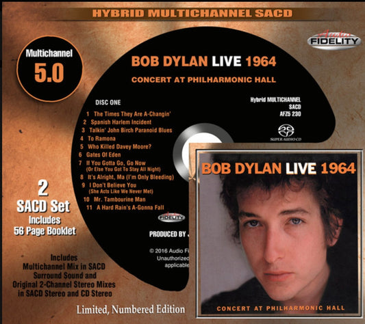 BOB DYLAN - LIVE 1964 : CONCERT AT PHILHARMONIC HALL (2 DISC) (AUDIO FIDELITY) HYBRID SACD