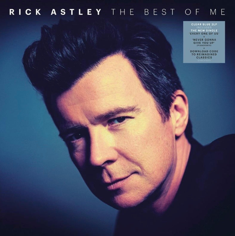 RICK ASTLEY - THE BEST OF ME (CLEAR BLUE COLOURED 2LP) VINYL