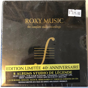 ROXY MUSIC – THE COMPLETE STUDIO RECORDINGS (8 x CD + BONUS RARITIES DOUBLE CD BOX SET)