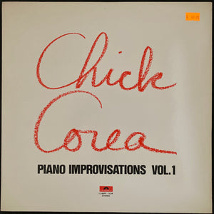 CHICK COREA - PIANO IMPROISATIONS VOL. 1 (USED VINYL 1978 JAPAN M-/M-)
