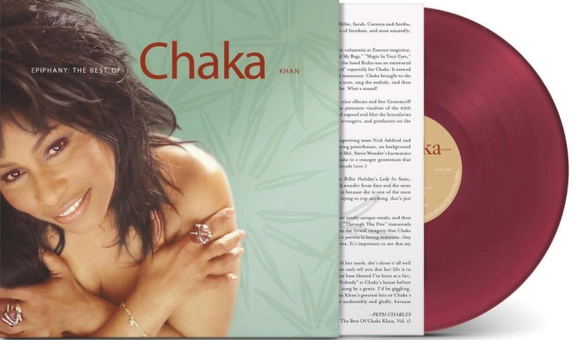 CHAKA KHAN - EPIPHANY: THE BEST OF (BURGUNDY COLOURED) VINYL