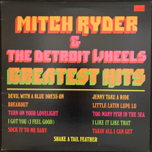 Load image into Gallery viewer, MITCH RYDER &amp; DETROIT WHEELS - GREATEST HITS (USED VINYL 1981 US M-/M-)
