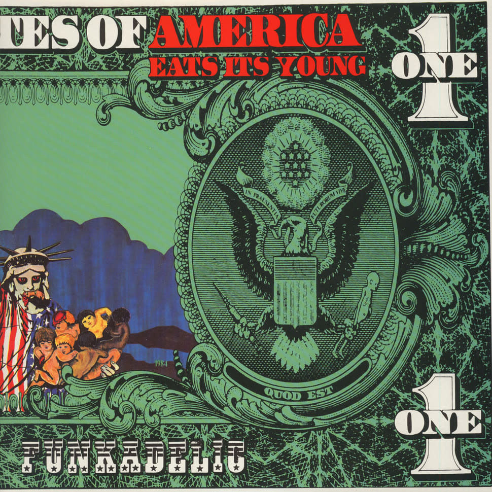 FUNKADELIC - AMERICA EATS ITS YOUNG (RED / GREEN COLOURED 2LP) VINYL