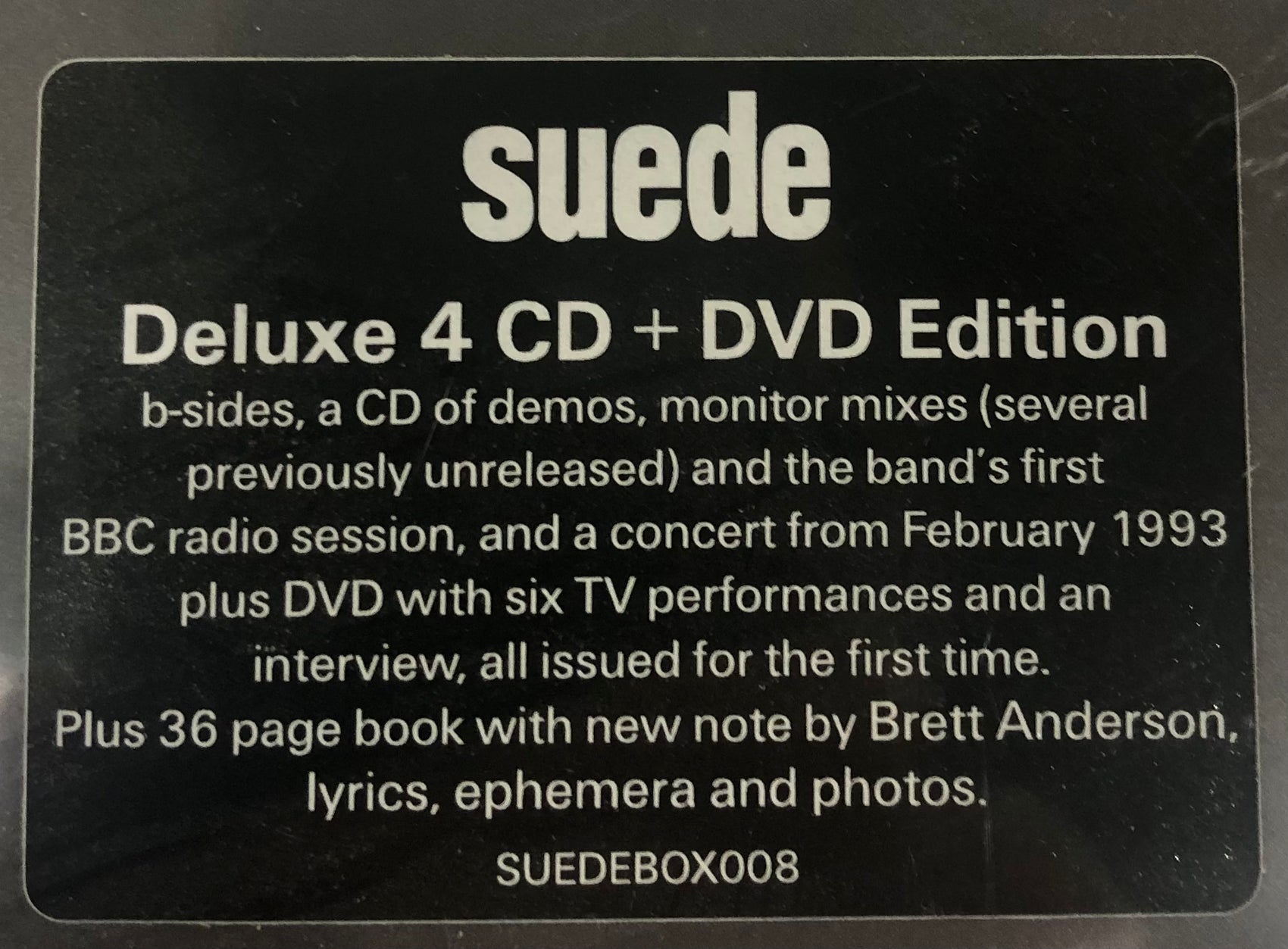 SUEDE - SUEDE (4CD+DVD+SIGNED PRINT) BOX SET