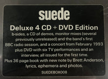 Load image into Gallery viewer, SUEDE – SUEDE (4CD + DVD + SIGNED PRINT)
