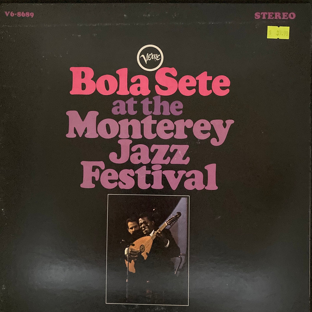 BOLA SETE - BOLA SETE AT THE MONTEREY JAZZ FESTIVAL (USED VINYL 1967 US EX+/EX)
