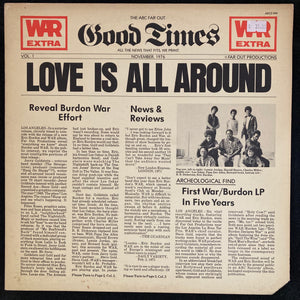 WAR - LOVE IS ALL AROUND (USED VINYL 1976 US M-/EX)