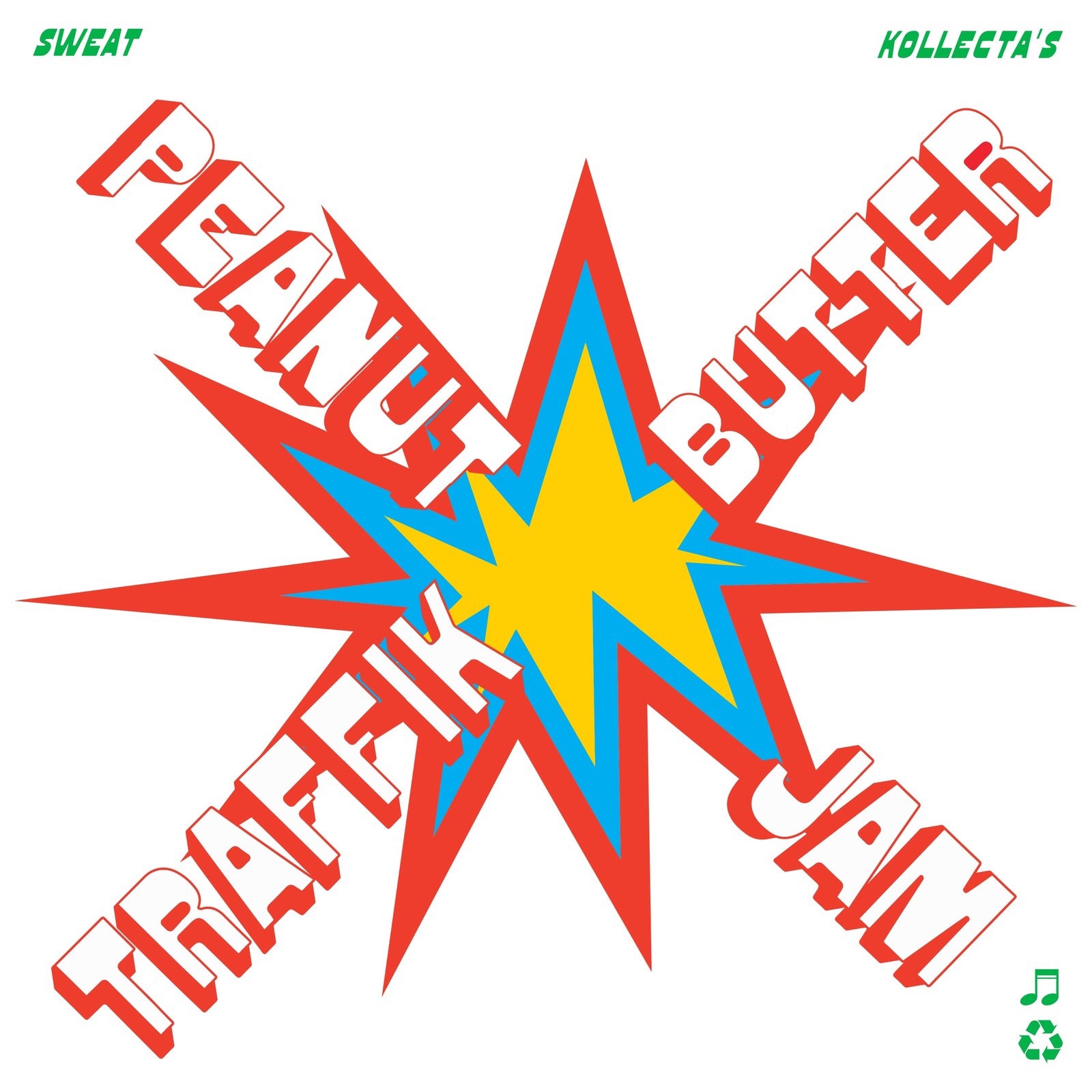 TRAFFIK ISLAND - SWEAT KOLLECTA'S PEANUT BUTTER TRAFFIK JAM (COLOURED) VINYL