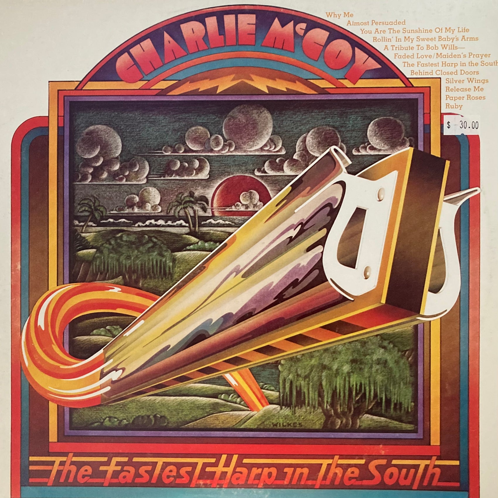 CHARLIE MCCOY - THE FASTEST HARP IN THE SOUTH (USED VINYL 1974 AUS M-/EX+)