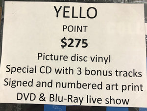 YELLO – POINT (COLLECTOR'S BOX) (LP PICTURE DISC + CD + DVD) VINYL
