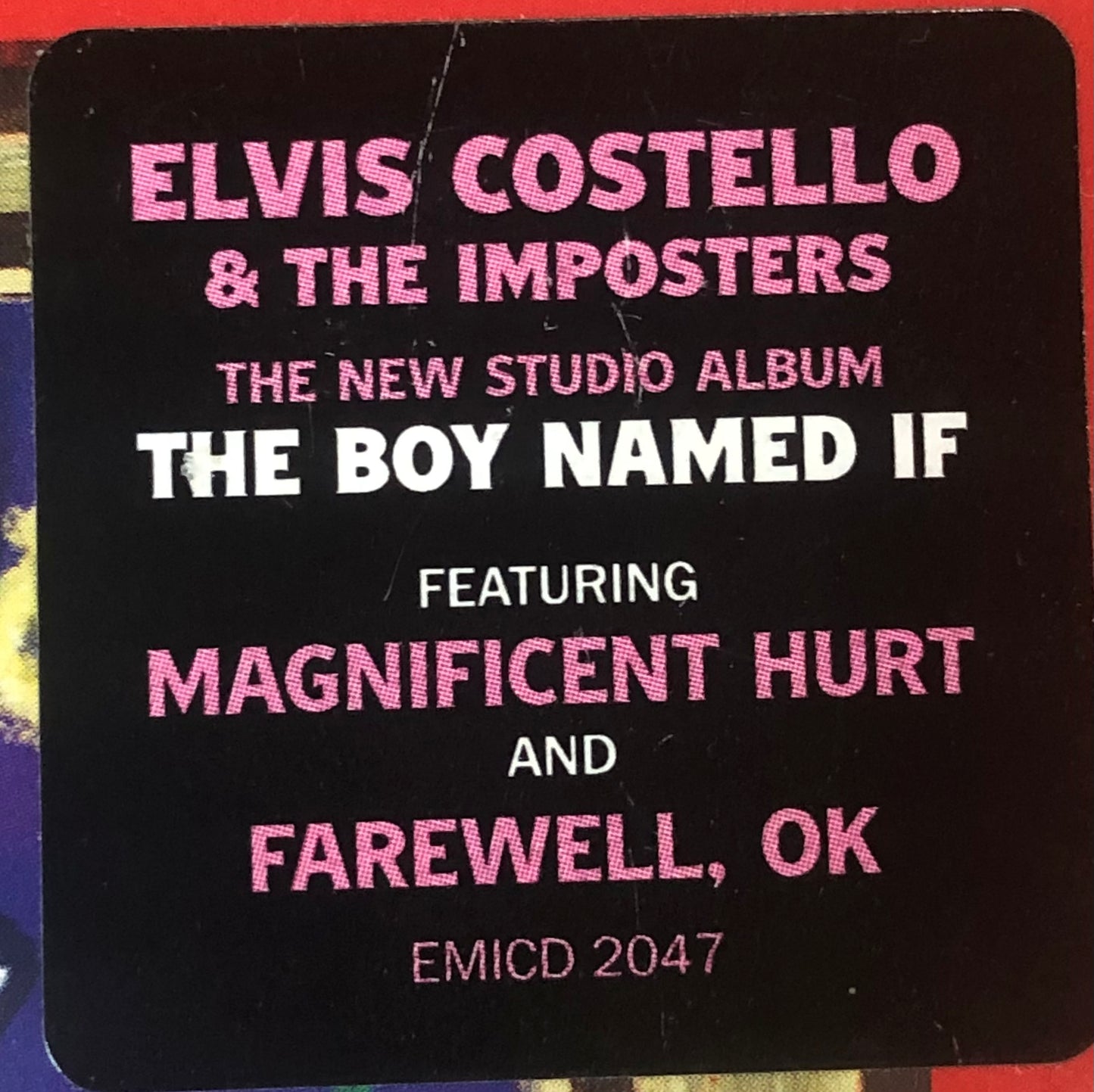 ELVIS COSTELLO & THE IMPOSTERS - THE BOY NAMED IF - CD