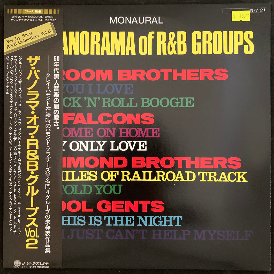 VARIOUS - THE PANORAMA OF R&B GROUPS : VOL. 2 (USED VINYL 1984 JAPAN M-/M-)