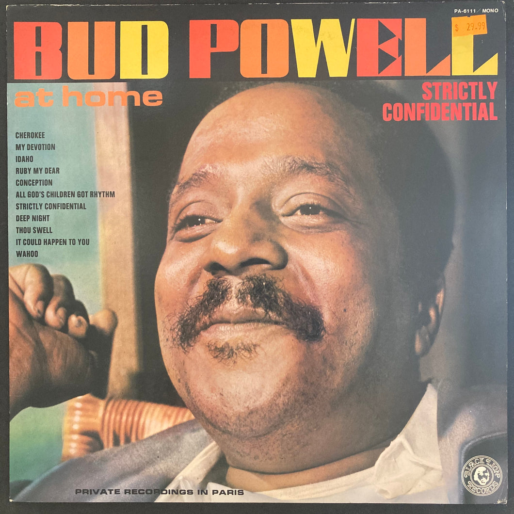 BUD POWELL - AT HOME - STRICTLY CONFIDENTIAL (USED VINYL 1977 JAPAN M-/EX+)