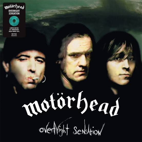 MOTORHEAD - OVERNITE SENSATION 25th ANNIVERSARY (GREEN SMOKE COLOURED) VINYL