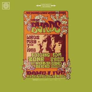 BYRDS - LIVE IN ROME 1968 (MONO) VINYL