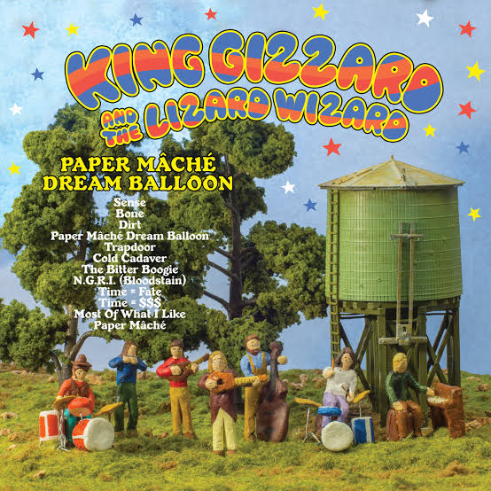 KING GIZZARD AND THE LIZARD WIZARD - PAPER MACHE DREAM BALLOON (PINK BLOB COLOURED) (USED VINYL 2015 AUS M-/M-)