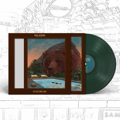 VILLAGERS - FEVER DREAMS (DIE-CUT SLEEVE + 4 INTERCHANGABLE COVERS) (DARK GREEN COLOURED) VINYL