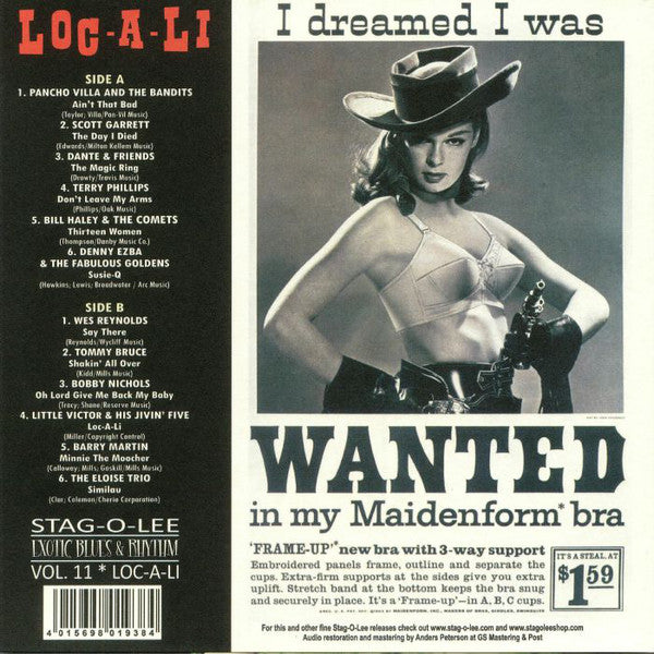 VARIOUS - LOC-A-LI: BLUES & RHYTHM, POPCORN, EXOTICA... VOLUME 11 (10") VINYL