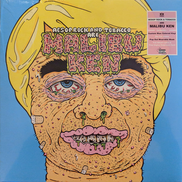 AESOP ROCK & TOBACCO - MALIBU KEN (BLUE COLOURED) VINYL