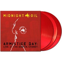MIDNIGHT OIL - ARMISTICE DAY: LIVE AT THE DOMAIN (RED TRANSLUCENT COLOURED) VINYL