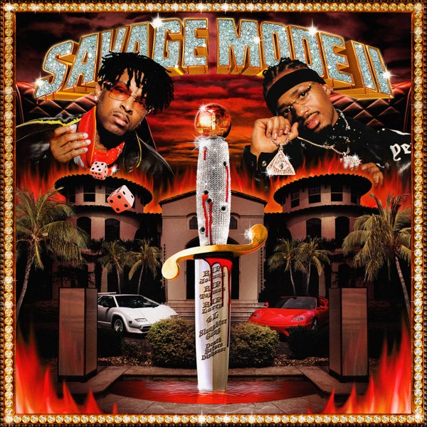 21 SAVAGE & METRO BOOMIN - SAVAGE MODE II (RED COLOURED) VINYL