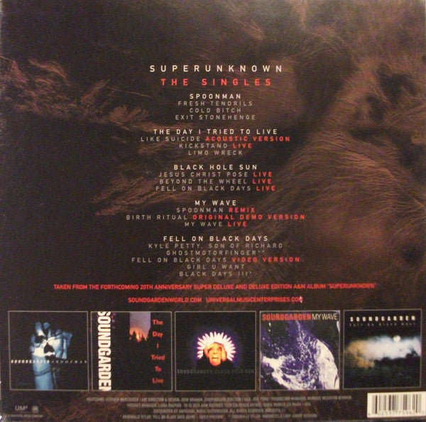 SOUNDGARDEN - SUPERUNKNOWN: THE SINGLES (5X10") VINYL BOX SET
