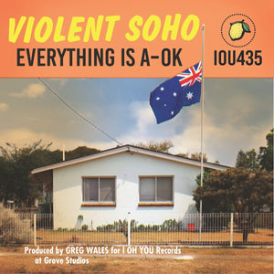 VIOLENT SOHO - EVERYTHING IS A-OK (BLUE COLOURED) (USED VINYL 2020 AUS EX-/M-)
